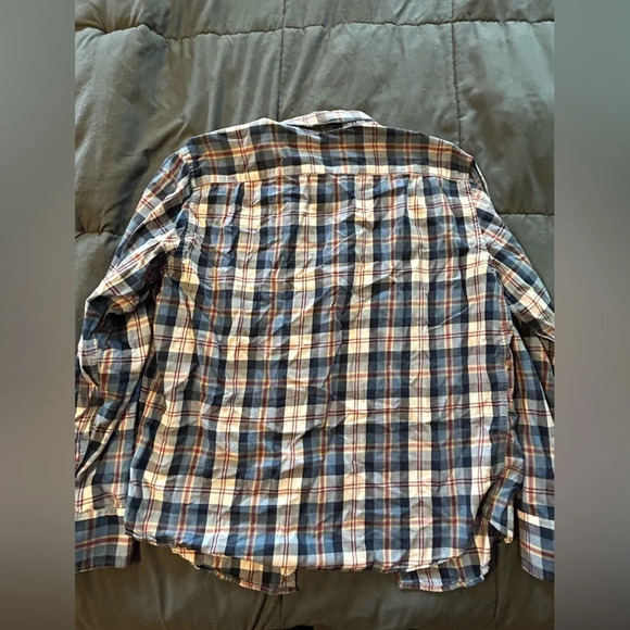 Untuckit men’s button down cotton plaid shirt size large - Picture 2 of 3